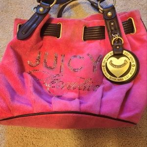 Juicy couture pink velour bag